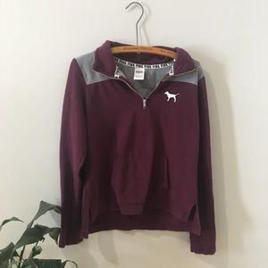 PINK Victoria’s Secret 1/4 Zip Sweater